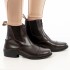 401 Tivoli Zipped Boots in Brown or Black